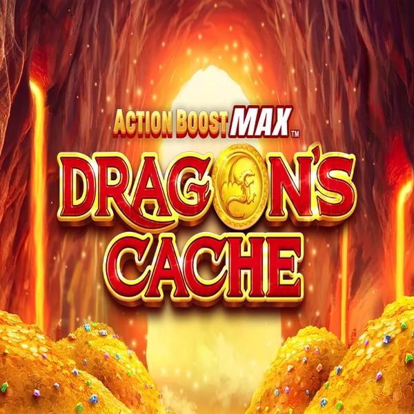 Action Boost Max Dragon's Cache by SpinPlay Games, showcased at rain-bet.eu – game logo