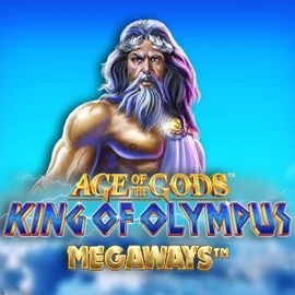 Age Of The Gods: King of Olympus Megaways casino game by Origins – featured logo at Rainbet Casino