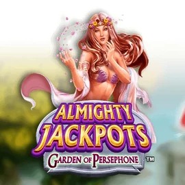 Official Jackpots logo: Almighty Jackpots: Garden of Persephone by Novomatic at Rainbet Casino