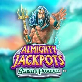 Almighty Jackpots – Realm of Poseidon logo by Novomatic at Rainbet Casino