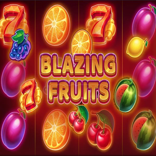 Blazing Fruits slot logo by Inbet Games at Rainbet Casino