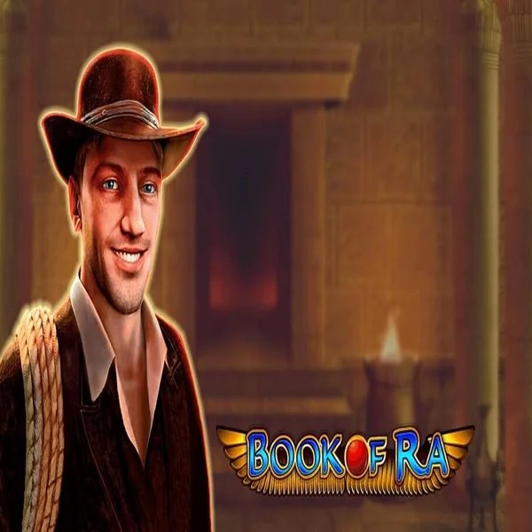 Book of Ra by Greentube, showcased at rain-bet.eu – game logo