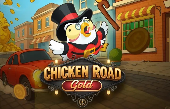Chicken Road Gold game by InOut – logo hosted on Rainbet Casino