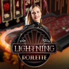 Lightning Roulette game by Evolution – logo hosted on Rainbet Casino