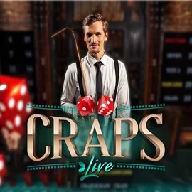 Live Craps logo by Evolution at Rainbet Casino