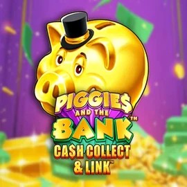 Official Slots logo: Piggies And The Bank Cash Collect & Link by Origins at Rainbet Casino