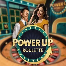 Official Live Casino logo: PowerUP Roulette by Pragmatic Play at Rainbet Casino