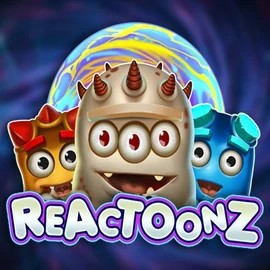 Reactoonz casino game by Play'n GO – featured logo at Rainbet Casino