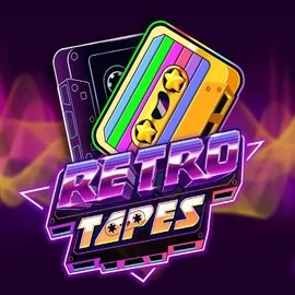 Retro Tapes game by Push Gaming – logo hosted on Rainbet Casino