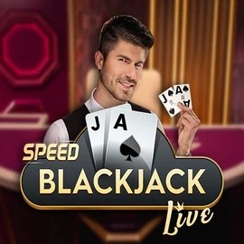 Speed Blackjack online game logo by Pragmatic Play on rain-bet.eu