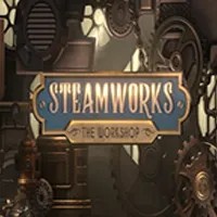 Steamworks The Workshop slot logo by Peter & Sons at Rainbet Casino