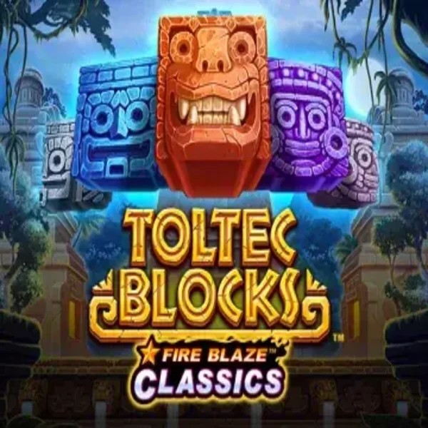 Fire Blaze: Toltec Blocks slot visual from Rarestone Gaming available on rain-bet.eu